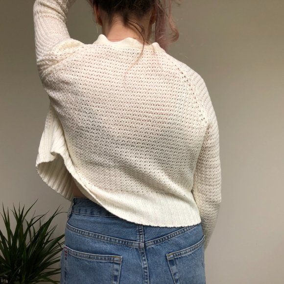 Vintage Crochet Cardigan Size L - Picture 5 of 6